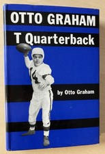 1953 OTTO GRAHAM FOOTBALL BOOK T QUARTERBACK 1st ED HC SIGNED W/ORIG. SALES SLIP