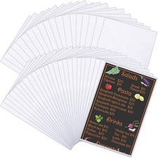 45 Pcs 8.5" x 14" Menu Cover Rigid Print Protectors Clear Heavy Duty Menu Hol...