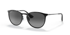 Ray-Ban Erika Metal Black/Grey Gradient Polarized 54 mm Sunglasses RB3539 002/T3