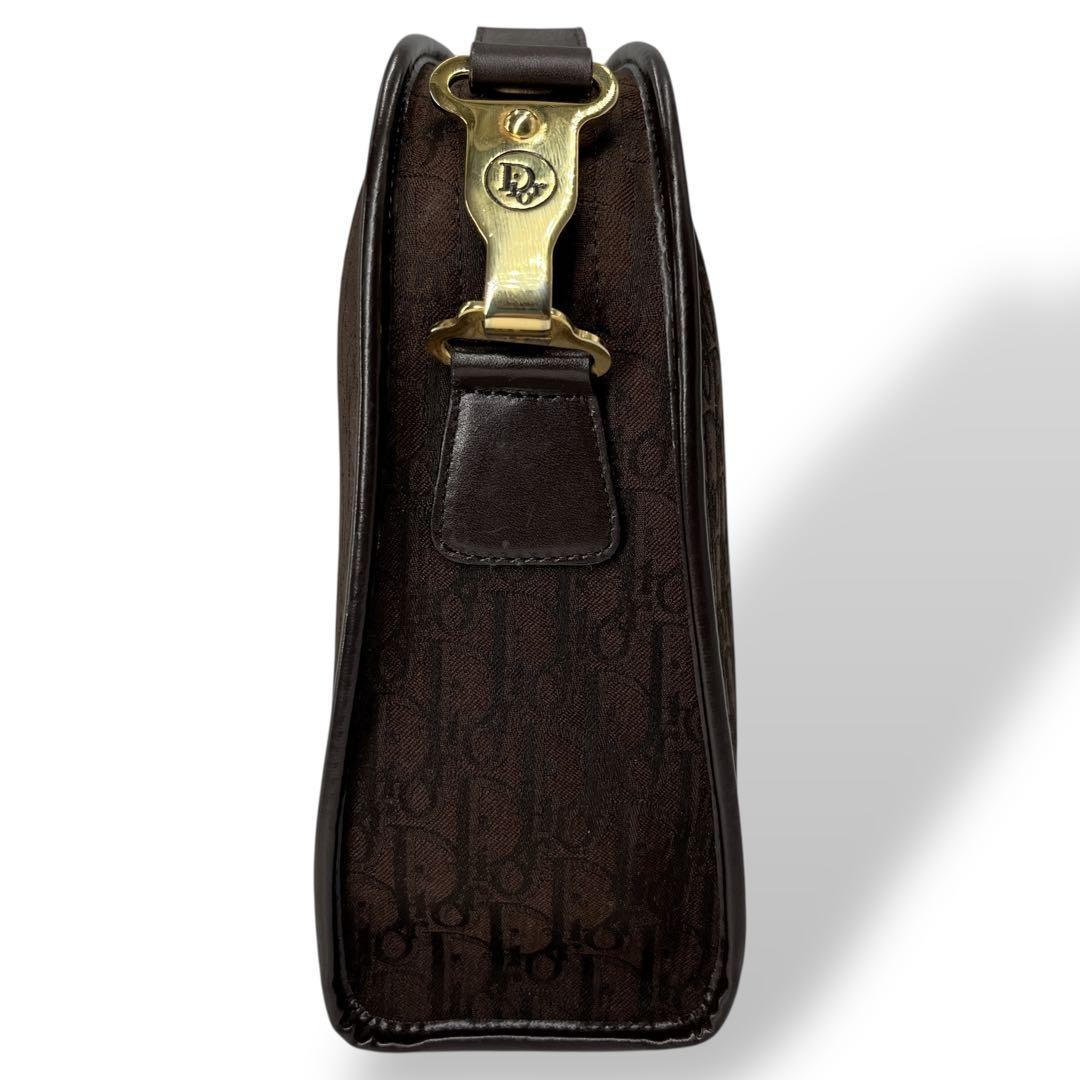 Christian Dior Shoulder Bag Canvas Brown Trotter Y2K Vintage Women's Authentic thumbnail 2