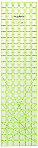 Non-Slip 6" x 24" Neon Green Quilting Ruler for Precision Crafting Projects - Picture 3 of 6