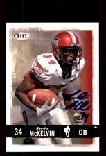 Signed Football Card Auto Leodis McKelvin 2008 SAGE HIT #93 Troy Trojans