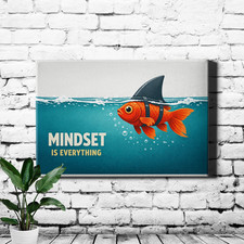 Motivational Quote Framed Canvas Artwork Office Wall Art