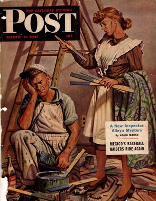 1947 Saturday Evening Post March 8 - Sea Monsters; Mexico baseball; Coal mining