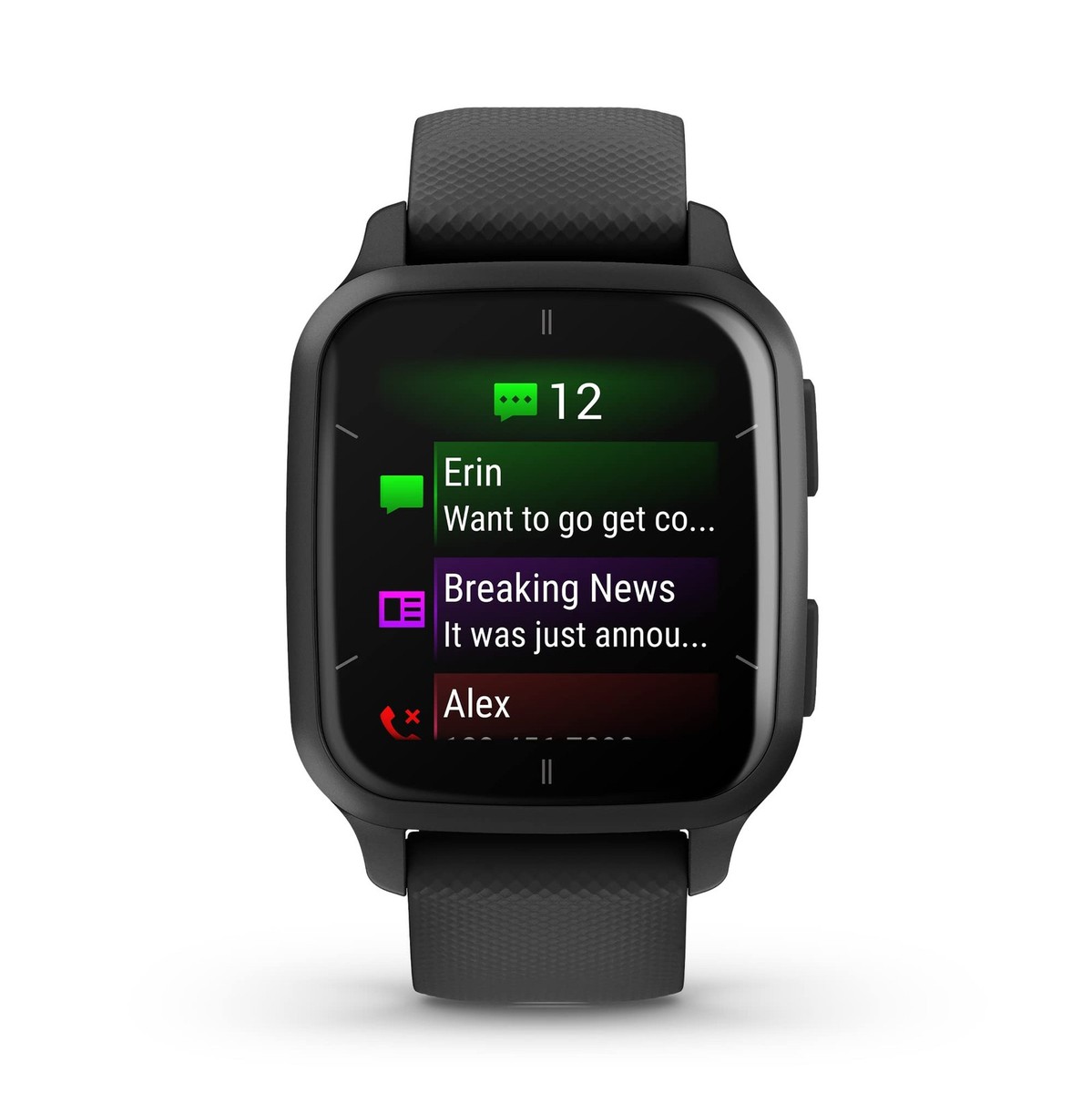 Garmin Venu Sq 2 Music Edition GPS Smartwatch, Slate and Garmin Venu Sq 2 Music Edition GPS Smartwatch, Slate and