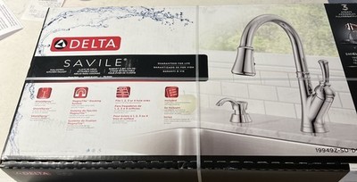 Delta Savile  19949Z-SD-DST Chrome 1-Handle Pull-Down Kitchen Faucet