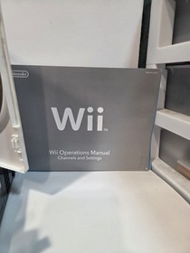 Nintendo Wii Bundle In Box- Black W Mario Bros Game- 1 Controller Nunchuck Cords