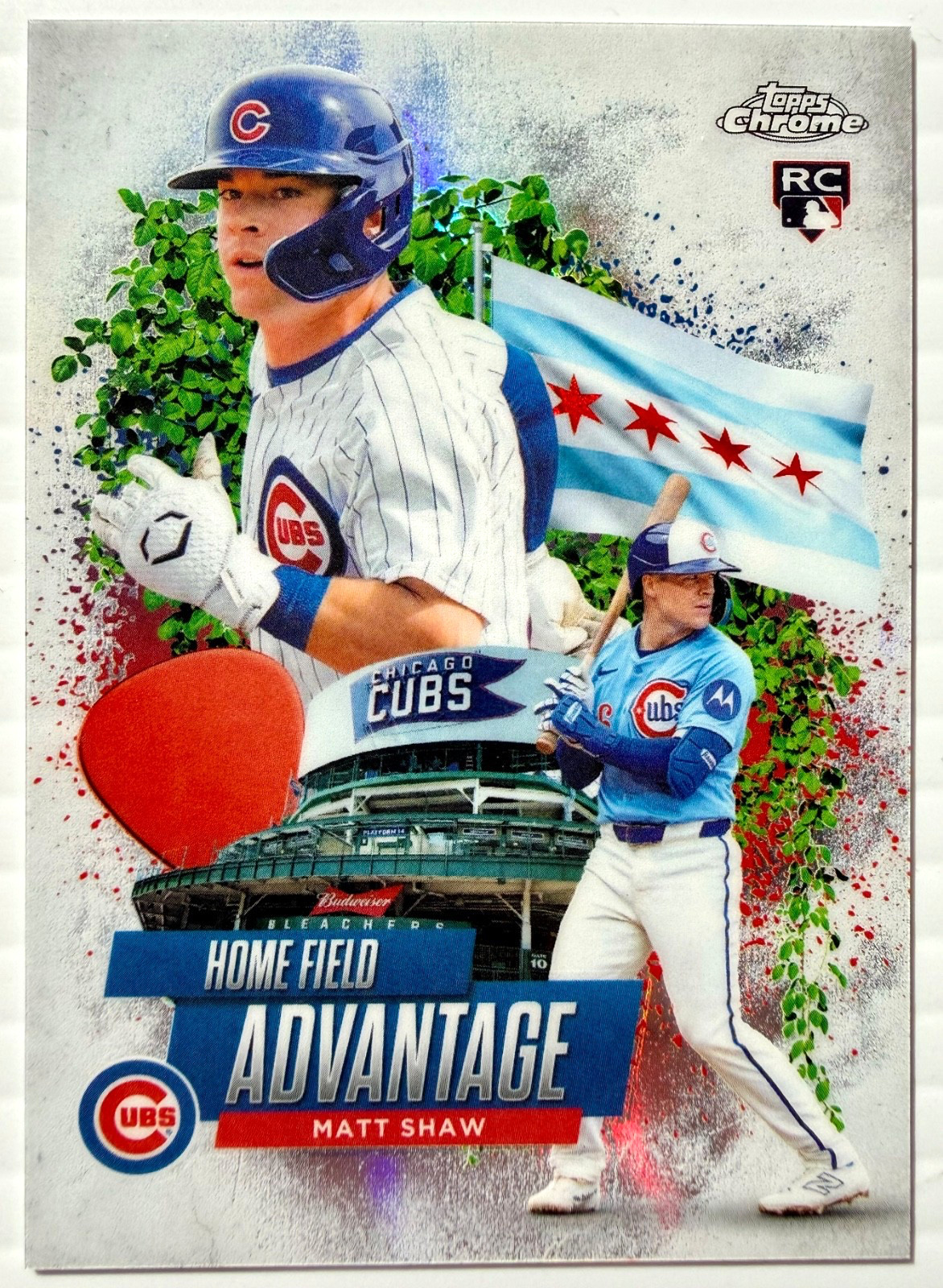 2025 Topps Chrome Update Matt Shaw Home Field Advantage RC SSP #HA-44 Cubs