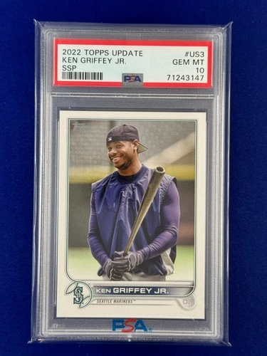 2022 Topps Update Series KEN GRIFFEY JR #US3 Image Variation SSP PSA 10 Mariners