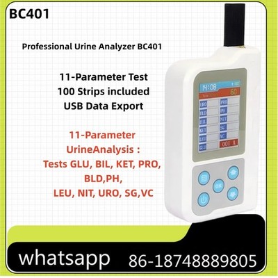 BC401 Professional Urine Analyzer Fast Accurate Urine Testing w 100 test Strips