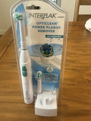 Interplak Opticlean Power Plaque Remover Rechargeable Toothbrush New Sealed