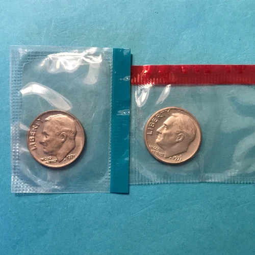 1971 P&D  Roosevelt Dime  Mint Cello Unc   FREE SHIP    ***SEE PICS