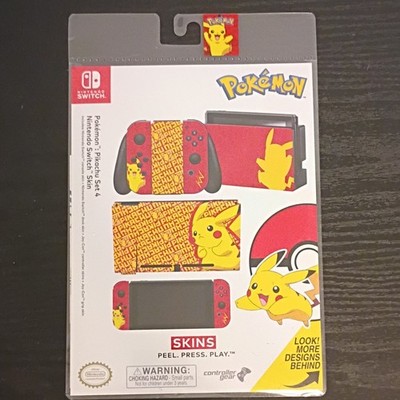 Pokémon Controller Gear Pikachu Skin Set Decal for Nintendo Switch Vinyl