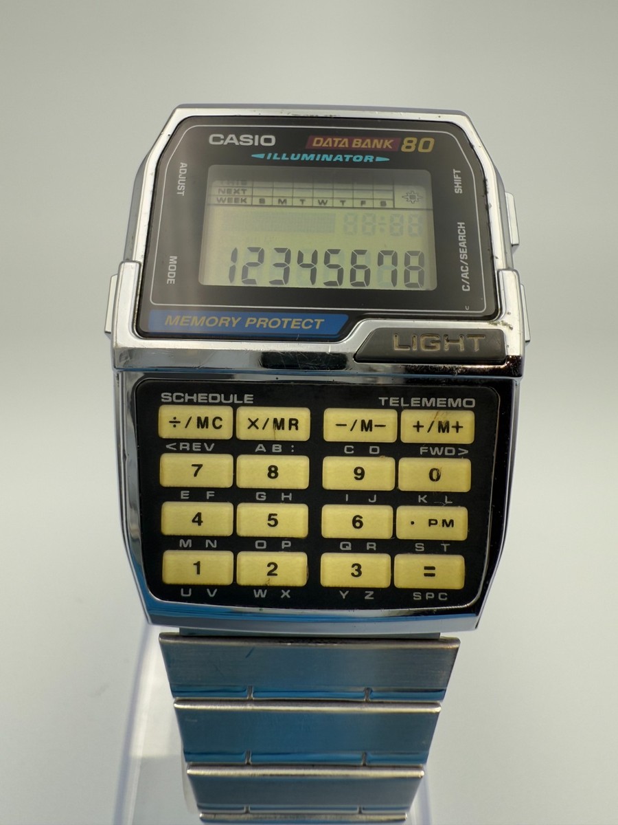 CASIO DATABANK 80 カシオDBC-810　可動品 Casio Databank Quartz Db-810 Men's Watch Wl35185 for sale online