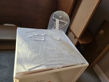 Four Piece Clear Acrylic Wedding Signs with Stand