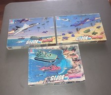 Set of 3 GI JOE Mural Puzzles Battle 1, 2, 4- Milton Bradley 1985