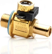 Fumoto F106N FN-Series Drain Valve with Long Nipple M14 - 1. 5, Gold 