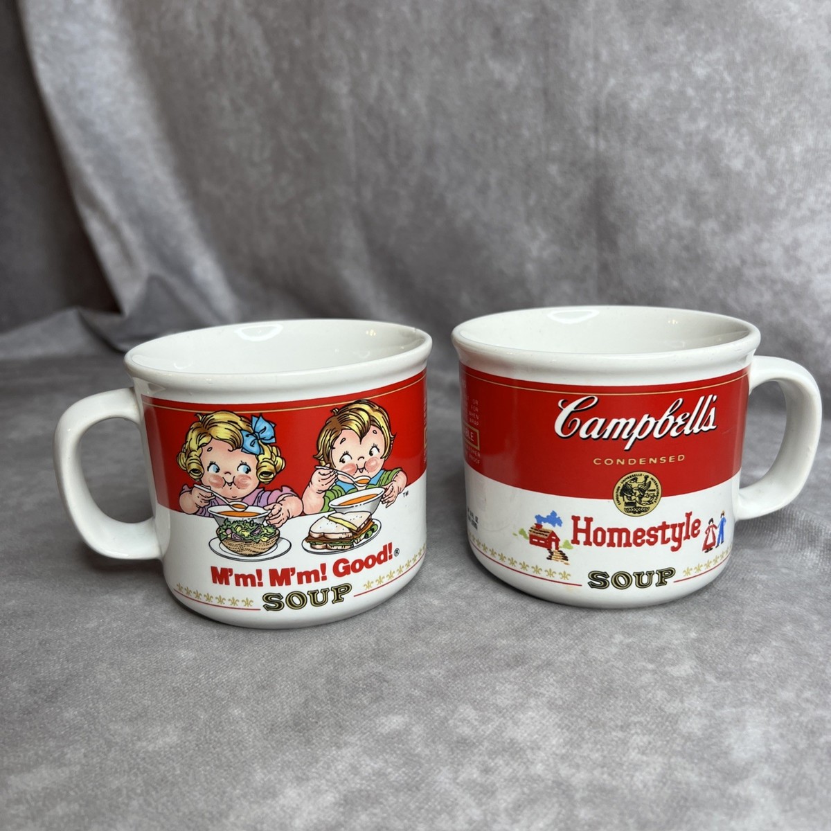 1989 Campbell’s Soup Mugs Set of Westwood International 12 oz Kitchenware  READ