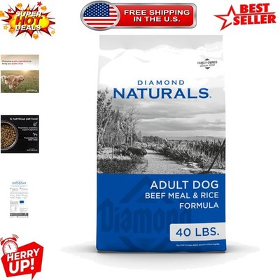 Beef Meal & Rice Formula for Adult Dogs - 40lb of Muscle-Building Nutrition