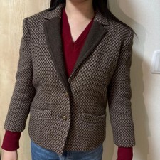 USED EXTREMELY RARE CHANEL VINTAGE 2-WAY JACKET FOR GRADUATION AND ENTRANCE