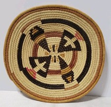 Southwest Hand Woven Basket/Bowl Wall Decor Utilitarian 11 1/4" Widest Assymetri