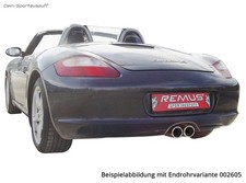 Remus Anlage ab Vor-Kat Porsche Boxster+Cayman inkl. S Typ 987 VFL 2x98mm