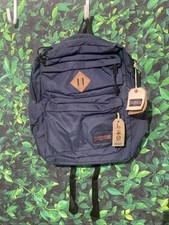 Jansport Double Break Navy Blue Backpack W Slight Defects