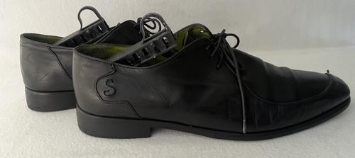 Oliver Sweeney Mens Shoes Size 9.5 Rombo Black Leather Lace Career - Picture 2 of 10