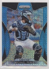 2019 Panini Prizm Tier III Blue Mojo Prizm 97/399 Michael Perez #260 f2s