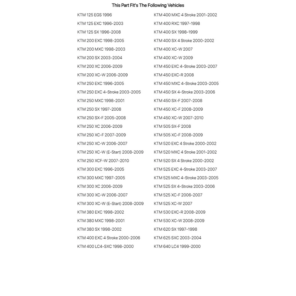 Kit de reconstrucción de pinza de freno delantera Tusk para KTM 250 MXC 1998-2001 Foto 3 de 4