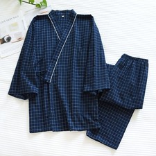 Navy Gentlemen M size Pajamas napj4143 Jinbei Pajama Setup Japanese style long s