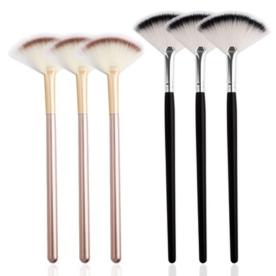 Pimoys 6 Pieces Fan Brushes for Facials Slim Soft Face Mask Brush Applicator for