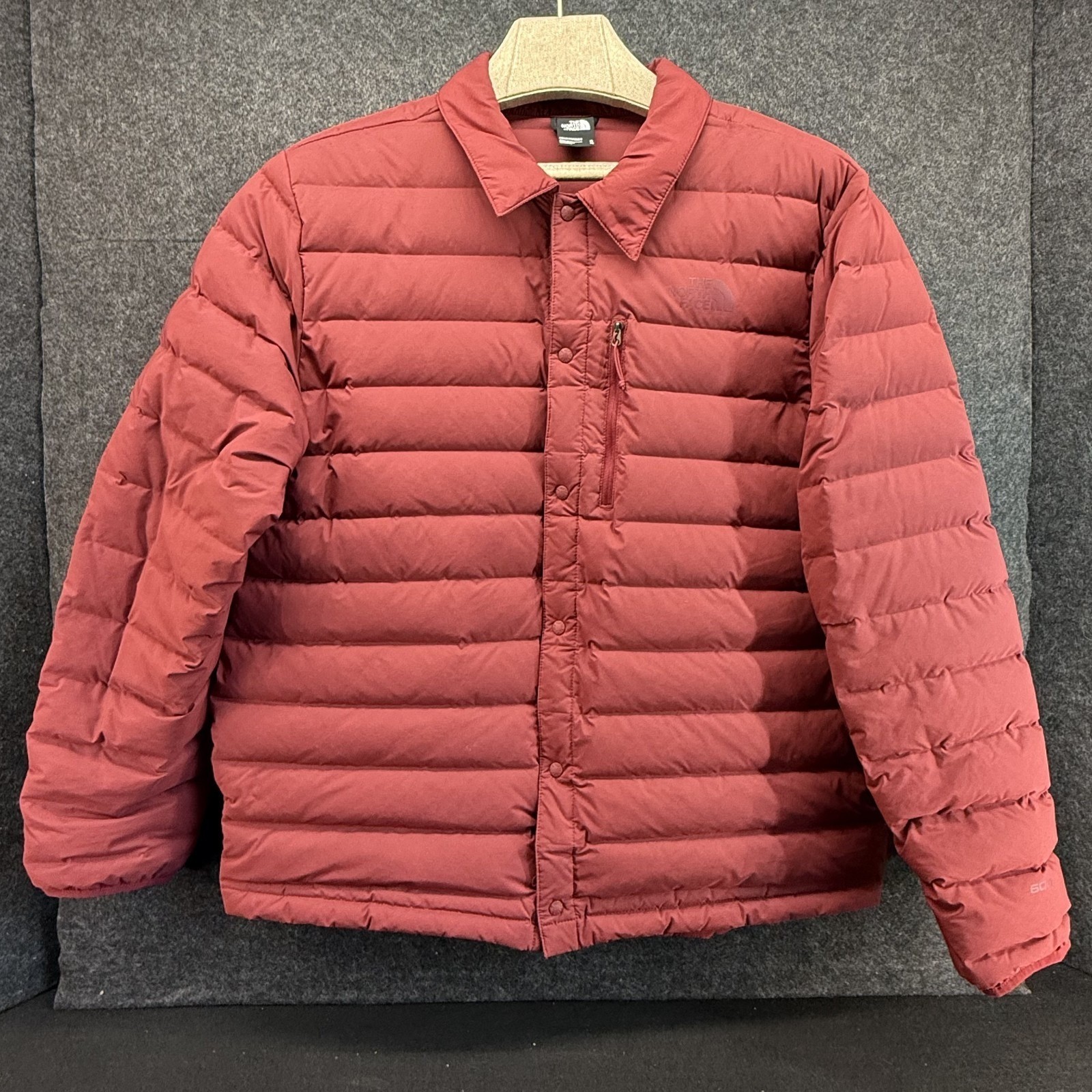 The North Face Renewed Belleview Stretch Down Jacket Mens XL Red 600 Fill thumbnail 2