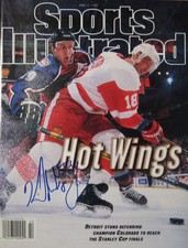 Kirk Maltby - Detroit Red Wings - Autographed Sports Illustrated 6/2/97 No Label