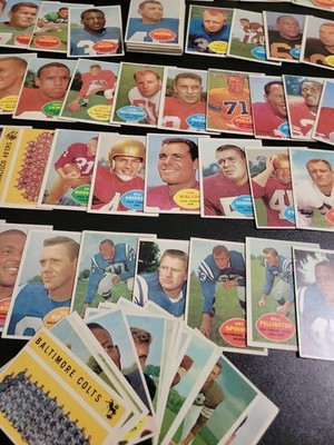 1960 Topps Football Starter - 83 Card Lot - W/ Ray Berry and Alex Webster