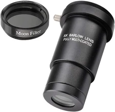 1.25-inch 5X Barlow Lens & Moon Filter & filter 