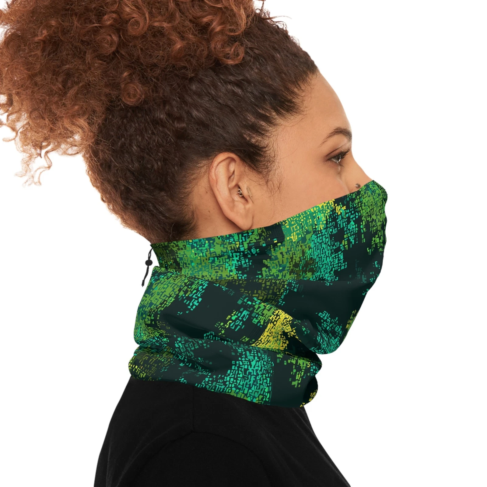 Future Camouflage Winter Camo Neck Gaiter Face Mask Scarf Streetwear Cyberpunk