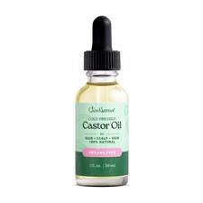 Cold-Pressed Castor Oil   100 Pure  Hexane-Free 8 Fl Oz Pack of 1 , Golden