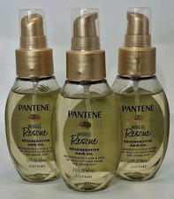 3 PACK Pantene Pro-V Miracle Rescue Regenerative Hair Oil 2 fl.oz. Each