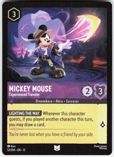 Mickey Mouse Experienced Traveler 52/204 Wilds Unknown Disney Lorcana