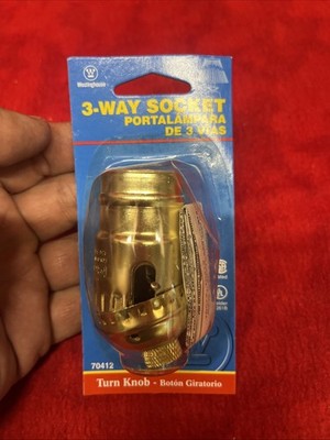VINTAGE WESTINGHOUSE 3-WAY LAMP SOCKET 70412 - NEW  (tb5.6)