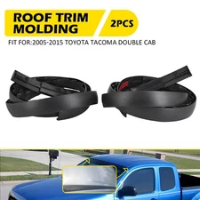 For 2005-2015 TOYOTA TACOMA BLACK ROOF TOP TRIM MOLDING KIT LEFT RIGHT PAIR