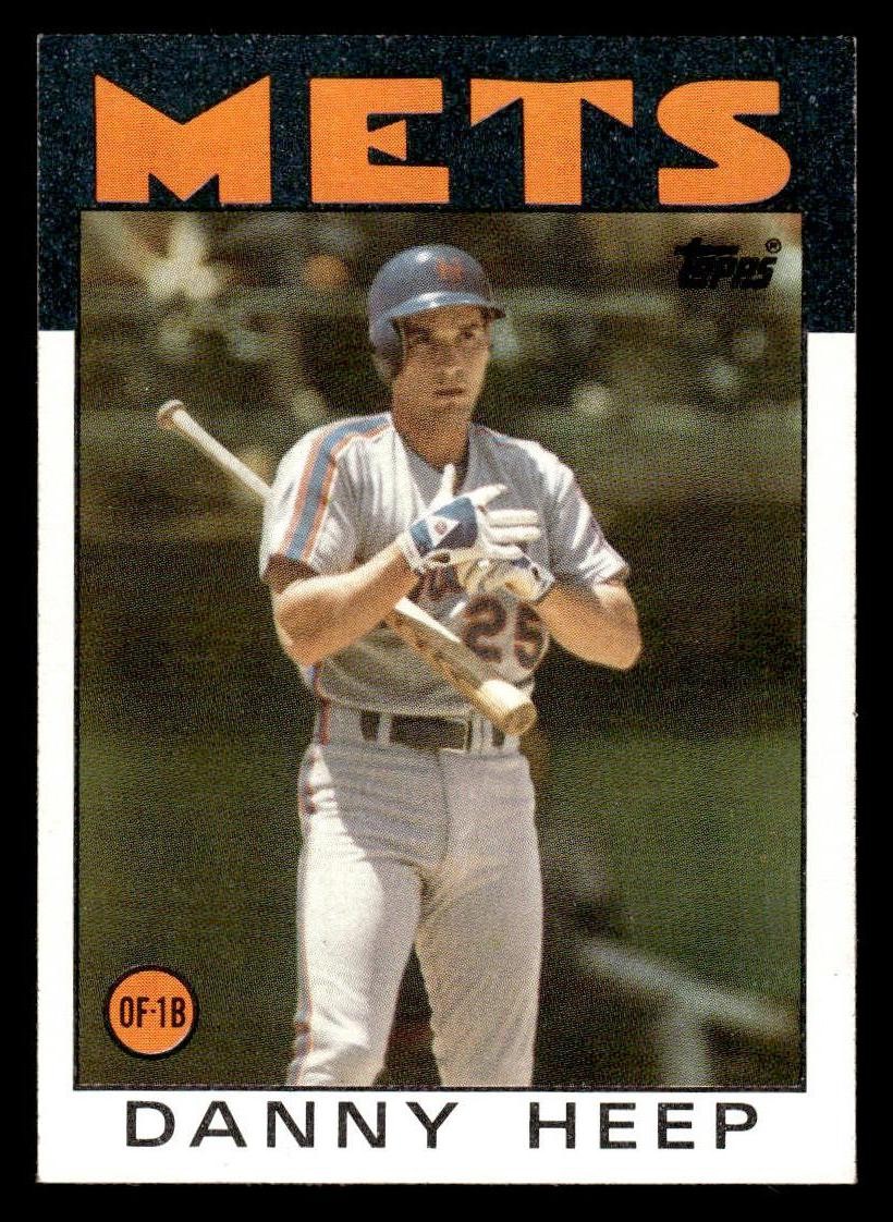 1986 Topps #619 Danny Heep Card New York Mets