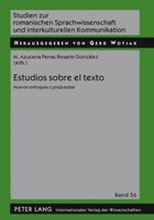 Rosario GonzáLez PéRez (U. A.) | Estudios Sobre El Texto | Taschenbuch (2009)