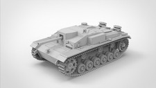 3D Printing 1/72 German Sturmgesch tz III with Flamethrower Unpainted