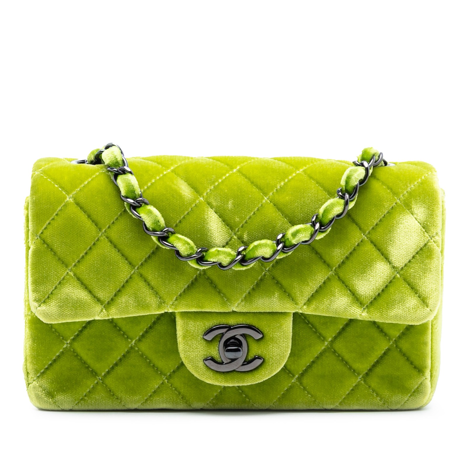 Authenticated Chanel Mini Rectangular Classic Vel… - image 1