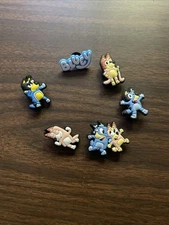 6 pcs shoe charms for croc Theme Charms Bluey Bingo Cartoon Shoe Charms