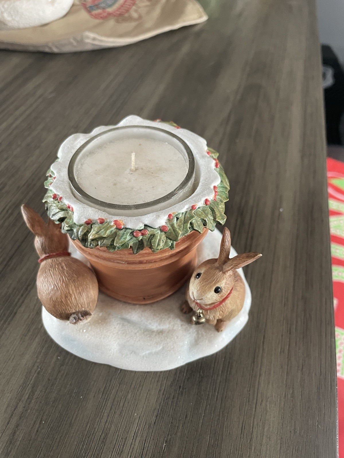 Vintage Hallmark Nature's Sketchbook by Marjolein Bastin Candle With Bunnies