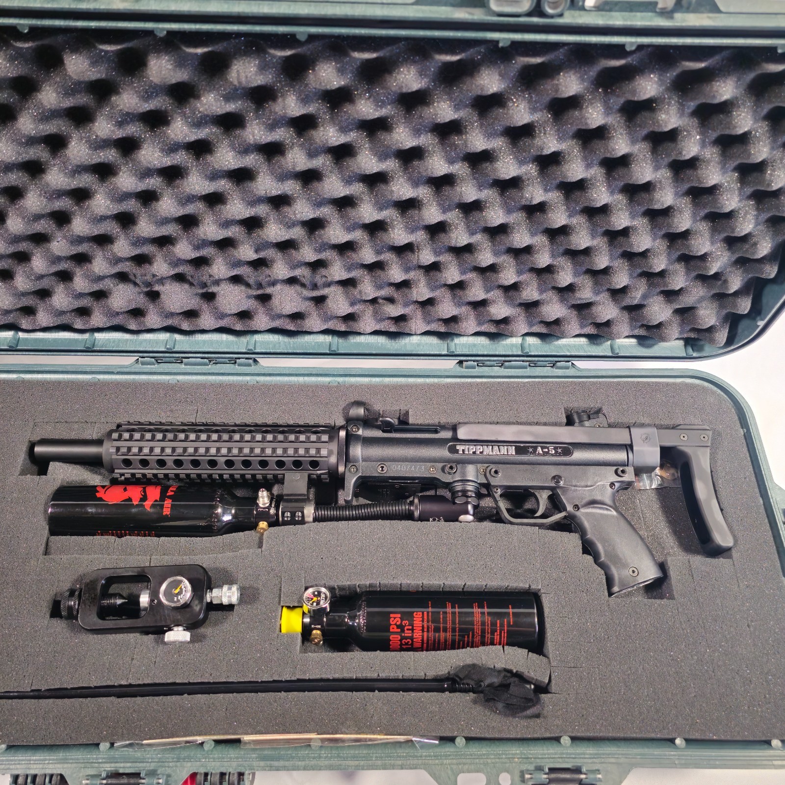 Customized - Tippmann A5 Paintball Marker w/Plano Bone Colle