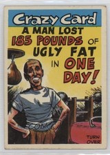 1961 Topps Crazy Cards A man lost 185 pounds in one day! #60 rs2